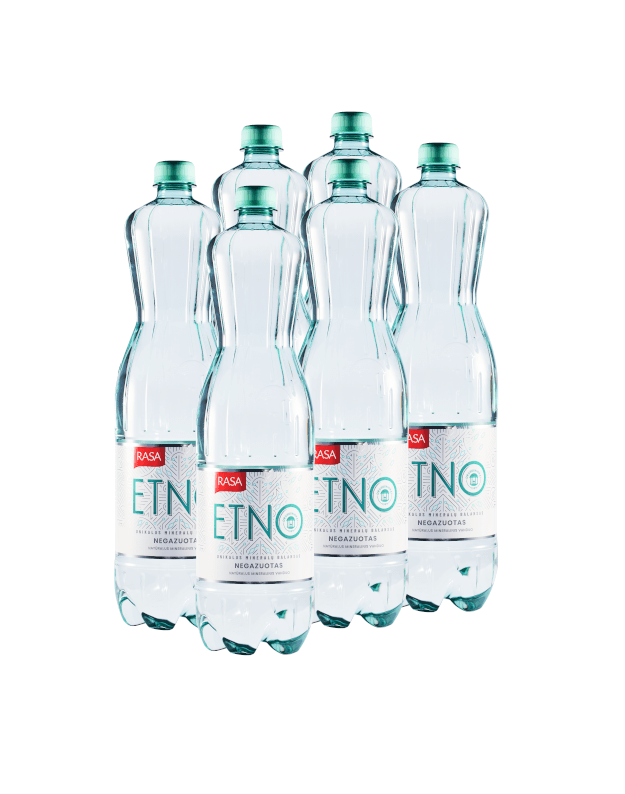 RASA ETNO natūralus negazuotas mineralinis vanduo, 1,5l x 6 vnt.