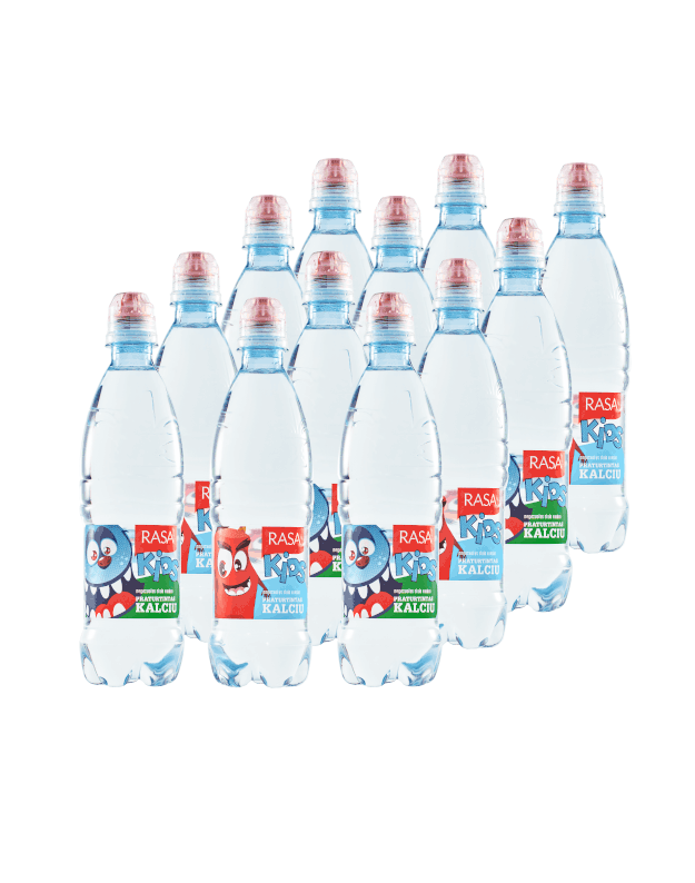 RASA KIDS negazuotas stalo vanduo, 0,5l x 12 vnt.