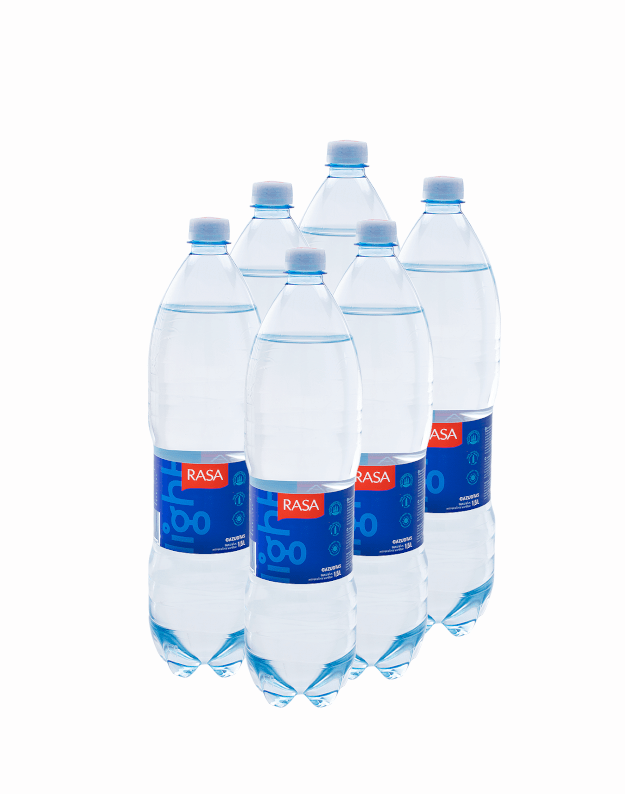 Rasa LIGHT natūralus gazuotas mineralinis vanduo, 1,5l x 6 vnt. (VNT KAINA 0,69 Eur)