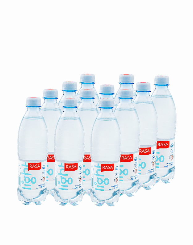 Rasa LIGHT natūralus negazuotas mineralinis vanduo, 0,5l x 12 vnt.